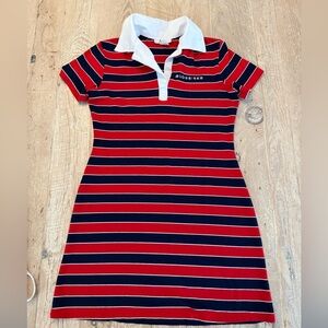 Vintage Womens Budweiser Rugby Style Minidress Size L